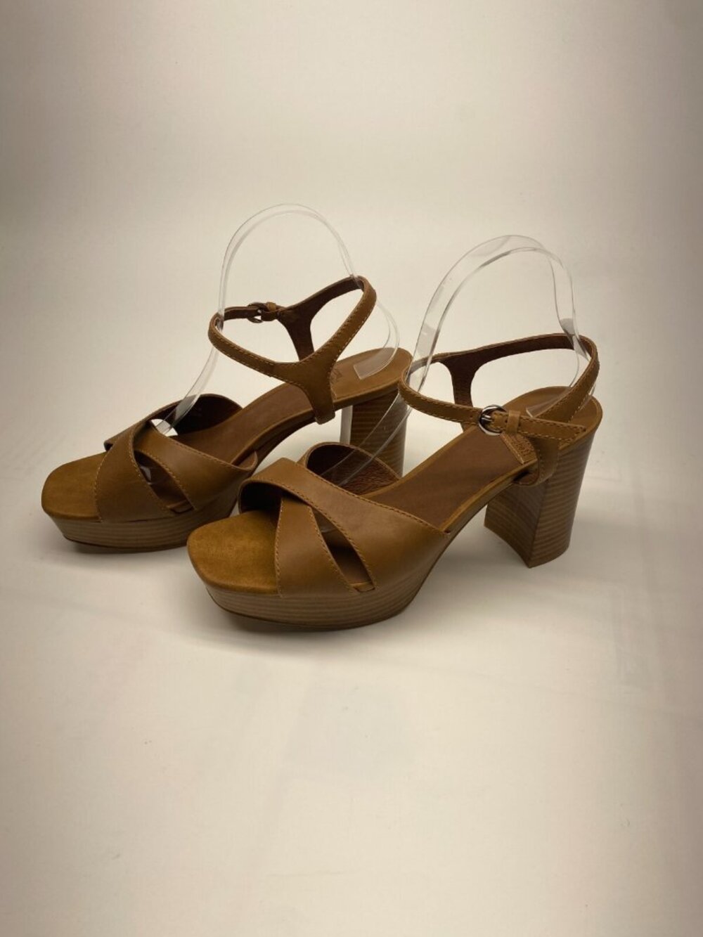 Jeffrey Campbell Womens Seraphin-2 Leather Heel Sandal Sz 8.5
